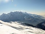04 Tilicho Peak, Nilgiri North, Nilgiri Central, Nilgiri South, Annapurna Northwest Face, Annapurna Fang, and Annapurna South Morning From The Ridge Above Kalopani Climbing Dhampus Peak